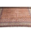 6 X 9 Feet . All over Flower Pattern , Brown in Rainbown Colors Rug , Turkish Hand Knotted Living Room Rug, No Repeair PErfect Condition
