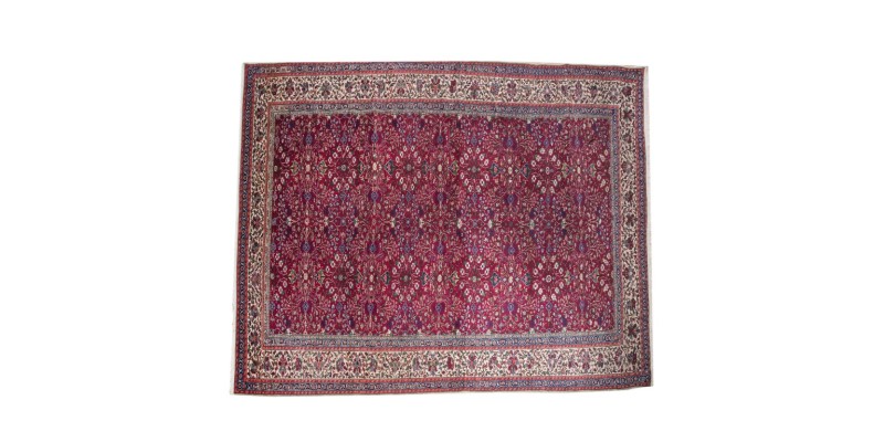 7 X 10 Feet . All over Flower Pattern , Purple Colors Rug , Turkish Hand Knotted Living Room Rug , No Repeair PErfect Condition