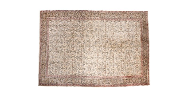 7 X 10 Feet . All over Flower Pattern , Natural Colors Rug , Turkish Hand Knotted Living Room Rug , No Repeair PErfect Condition