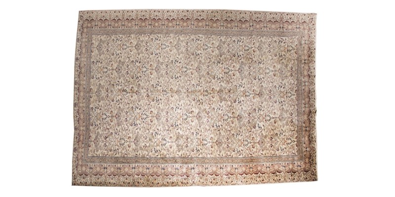 7 X 10 Feet . All over Flower Pattern , Natural Colors Rug , Turkish Hand Knotted Living Room Rug , No Repeair PErfect Condition