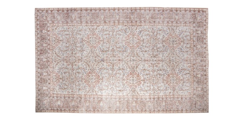 7 X 10 Feet . All over Flower Pattern , Natural Colors Rug , Turkish Hand Knotted Living Room Rug , No Repeair PErfect Condition