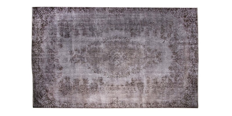 6 X 9 Feet . Flowers PAttern , PErfect Madallion Rug , Gray Color Antique Rug , Turkish Hand KNotted Rug , No Repeair PErfect Condition