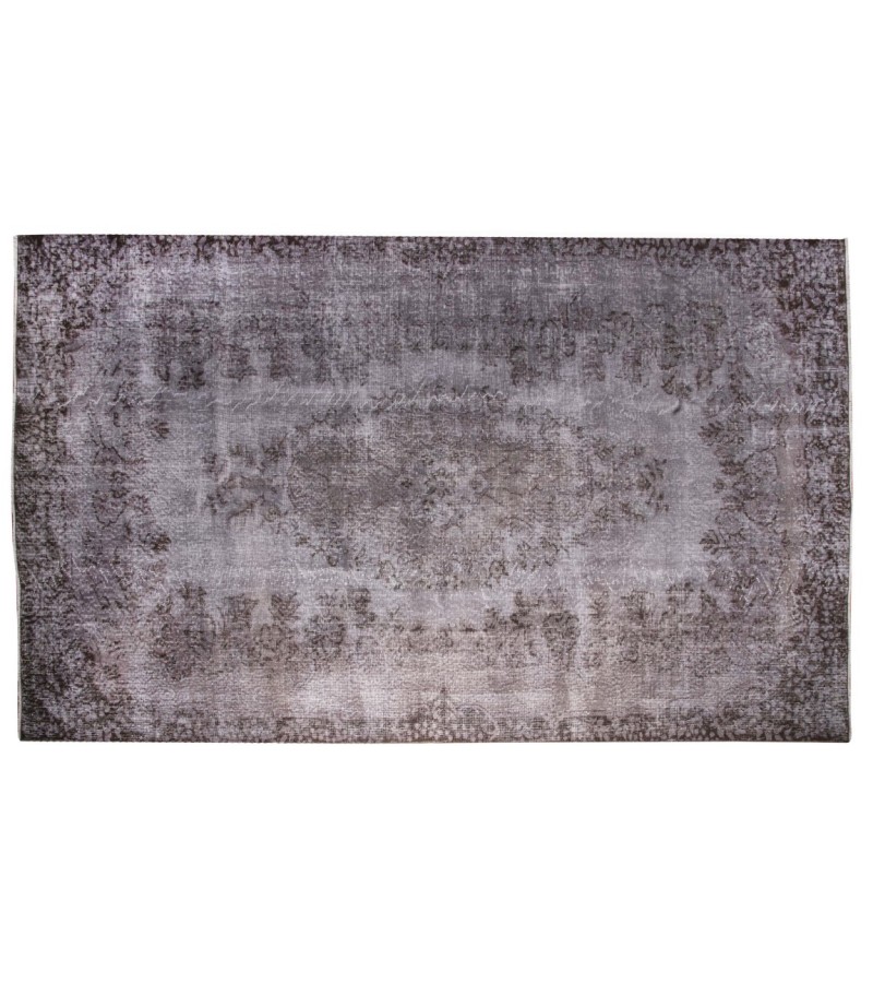 6 X 9 Feet . Flowers PAttern , PErfect Madallion Rug , Gray Color Antique Rug , Turkish Hand KNotted Rug , No Repeair PErfect Condition