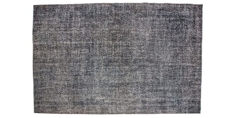 6 X 9 Feet . Anthracite Color Rug , Turkish Hand KNotted Antique Rug , Living Room Anatolian Rug , No Repeair Perfect condition