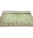 6 X 9 Feet . Green Vintage Rug , Perfect Madallion Pattern Rug , Turkish Hand Knotted Antique Rug , No Repeair Perfect Condition Rug