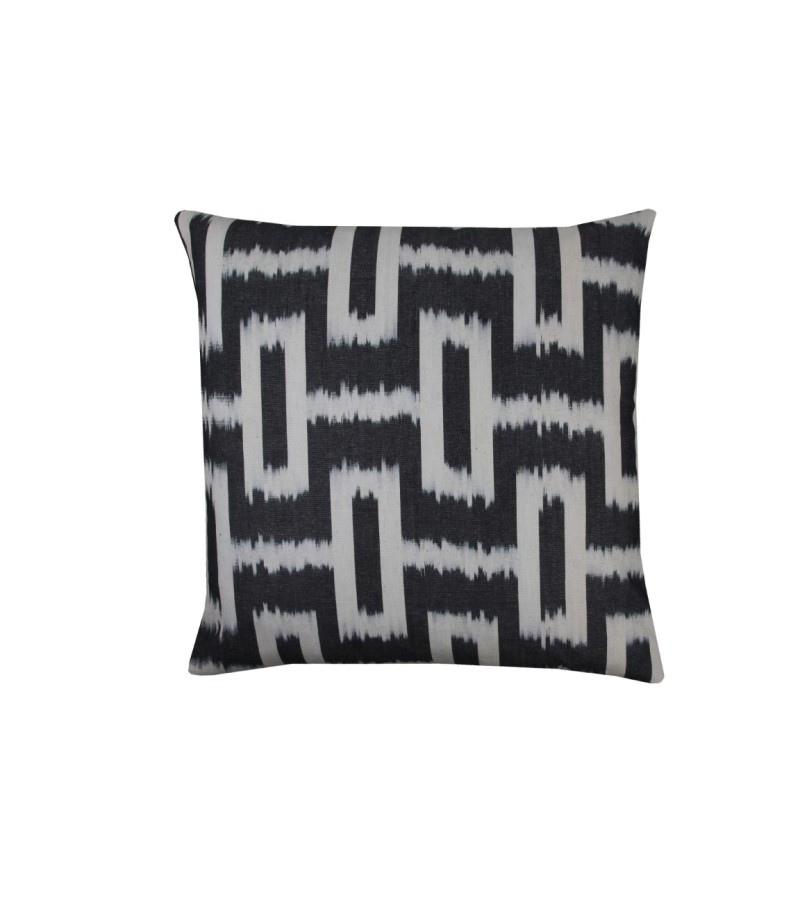 1.6 X 1.6 Feet . Turkish Anatolian Geometric Pillow, Striped Wool Pillow,  Kilim Rug Pillow, Boho Antique Pillow ,  Silk Velvet Pillow