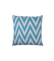 1.6 X 1.6 Feet . Turkish Anatolian Geometric Pillow, Striped Wool Pillow,  Kilim Rug Pillow, Boho Antique Pillow ,  Silk Velvet Pillow