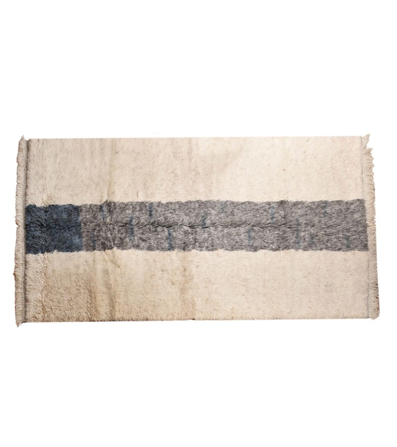 7X10 Feet . Modern Carpet, Turkish Shaggy Tulu rug ,handmade shaggy rug , Oversize Beige in Beige  details Colors high Pile Designer rug