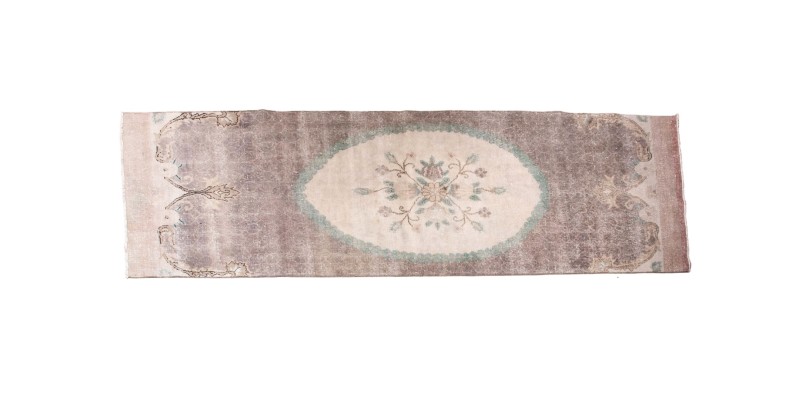 3X11 Feet . Turkish Anatolian Hand knotted Runner Rug , Faded Rug , Large Size Antiqe  PAttern Runner Rug , No Repeair Perfect Condtion , Runner Rug