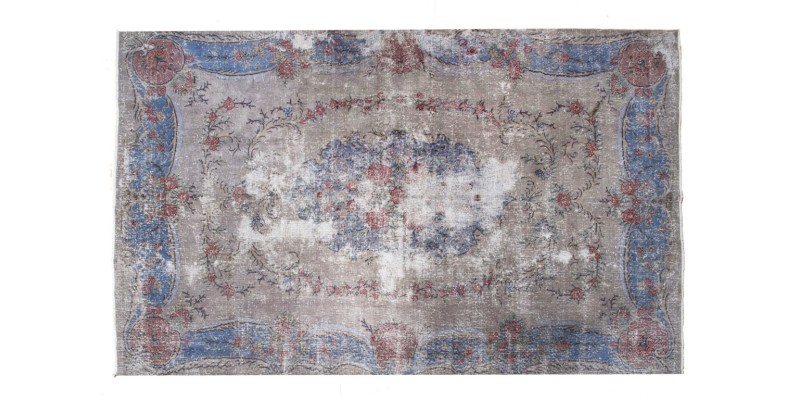 7X10 Feet. Turkish Antique Vintage Rug , Persian PAttern Rug , Hand Knotted Area Rug , Overdyed Muted Rug , No Repeair Perfect Condition Rug