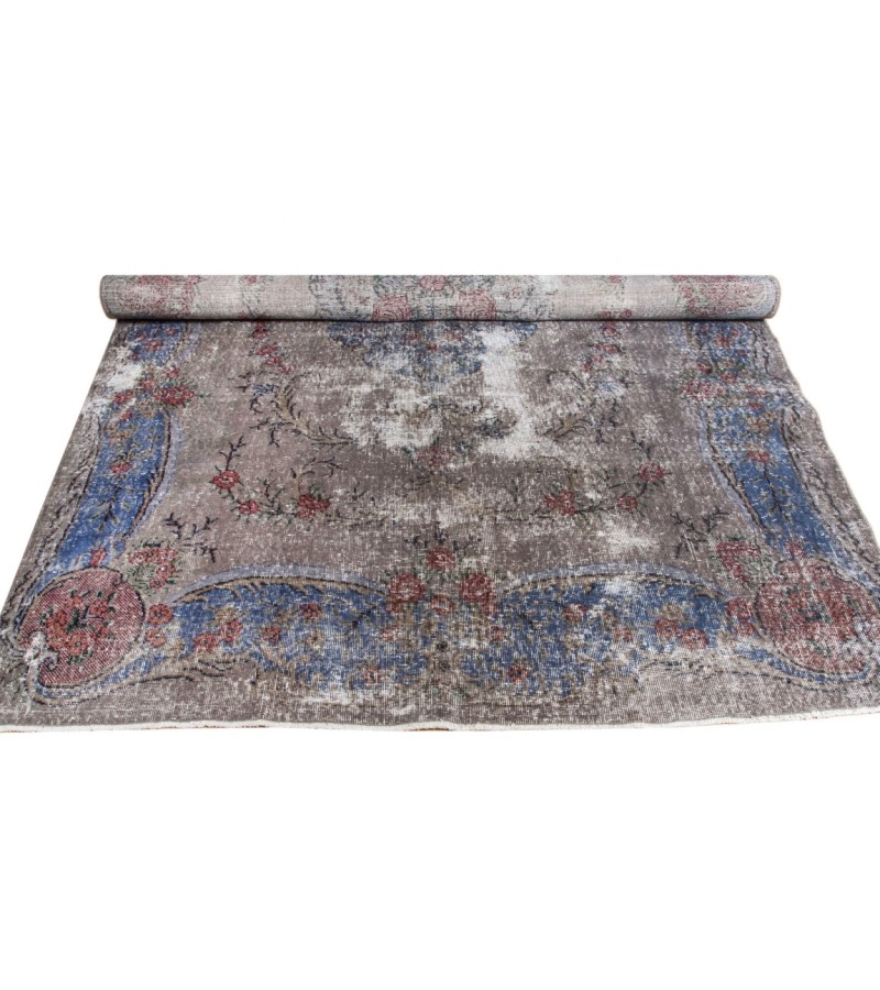 7X10 Feet. Turkish Antique Vintage Rug , Persian PAttern Rug , Hand Knotted Area Rug , Overdyed Muted Rug , No Repeair Perfect Condition Rug