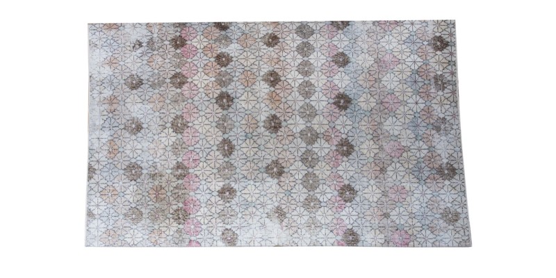 5X9 Feet . All over Flower Pattern , Rainbow Colors Rug , Turkish Hand Knotted Antique  Rug , No Repeair PErfect Condition , Anatolian Rug
