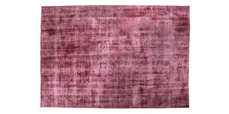 7X10 Feet . No Pattern Burgundy Color Rug , No Model  Rug , Turkish Hand KNotted Overdye Rug , PErfect Condition Rug