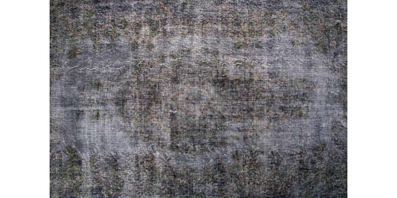 5X8 Feet . Gray Color Vintage Rug , Turkish Area Rug , Hand KNotted Overdye Carpet , No Repeair Perfect Condition