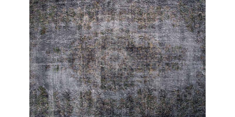 5X8 Feet . Gray Color Vintage Rug , Turkish Area Rug , Hand KNotted Overdye Carpet , No Repeair Perfect Condition 