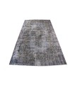 5X8 Feet . Gray Color Vintage Rug , Turkish Area Rug , Hand KNotted Overdye Carpet , No Repeair Perfect Condition 