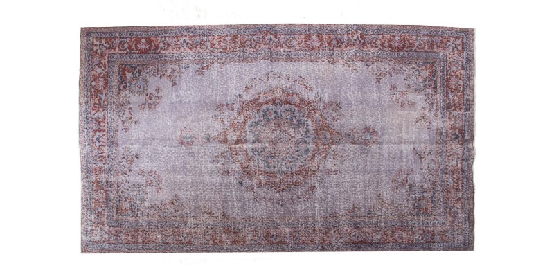 5X8 Feet . Gray Color Vintage Rug , Muted Color Rug ,  Turkish Area Rug , Hand KNotted Overdyed Carpet , No Repeair Perfect Condition