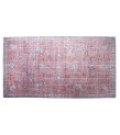 6X9 Feet . Tille brick Color Rug , Flowers Pattern Rug , Turkish Hand Knotted Rug , Muted  Living Room Rug , No Repeair PErfect Condtion 