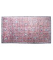 6X9 Feet . Tille brick Color Rug , Flowers Pattern Rug , Turkish Hand Knotted Rug , Muted  Living Room Rug , No Repeair PErfect Condtion