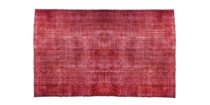 7X10 Feet . Red Color Antique Rug , Turkish Hand KNotted Rug , Plain Looking Rug , No Repeair Perfect Condition 