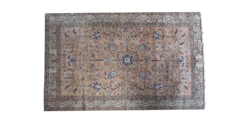7X11 Feet . Natural Color Vintage Rug , Anatolian Pattern Hand Knotted Rug , Hand Knotted Antique Rug , No Repeair Perfect Condition
