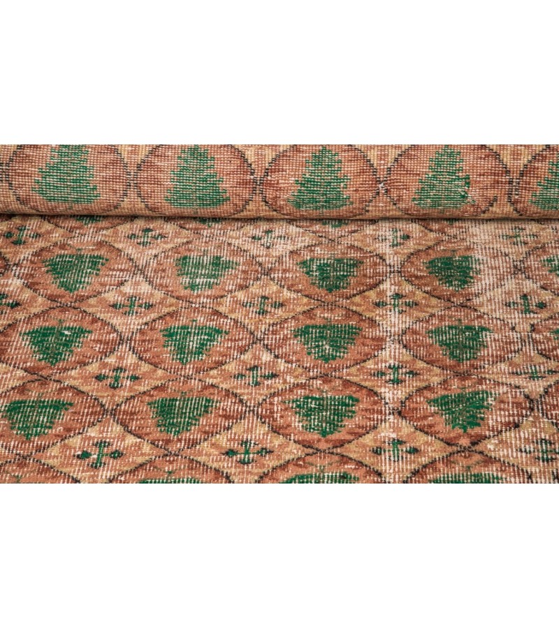 5x8 Feet . Almond Pattern  Brown Color Rug , Hand Made Antique Rug , Anatolian  Rug , No Repeair Perfect Condition