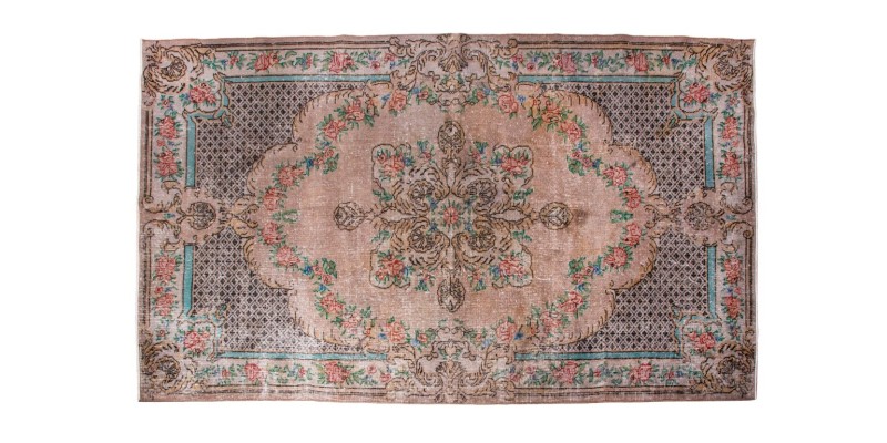 5X9 Feet . Perfect Madallion in Multi  Colors Rug , Turkish Hand Knotted ARea Rug , Living Room Antique Rug , No Repeair Perfect Condition