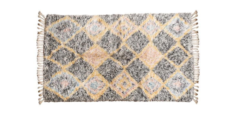 5X8 Feet . Modern Carpet, Turkish Shaggy Tulu rug ,handmade shaggy rug , Multi   Colors high Pile Designer rug