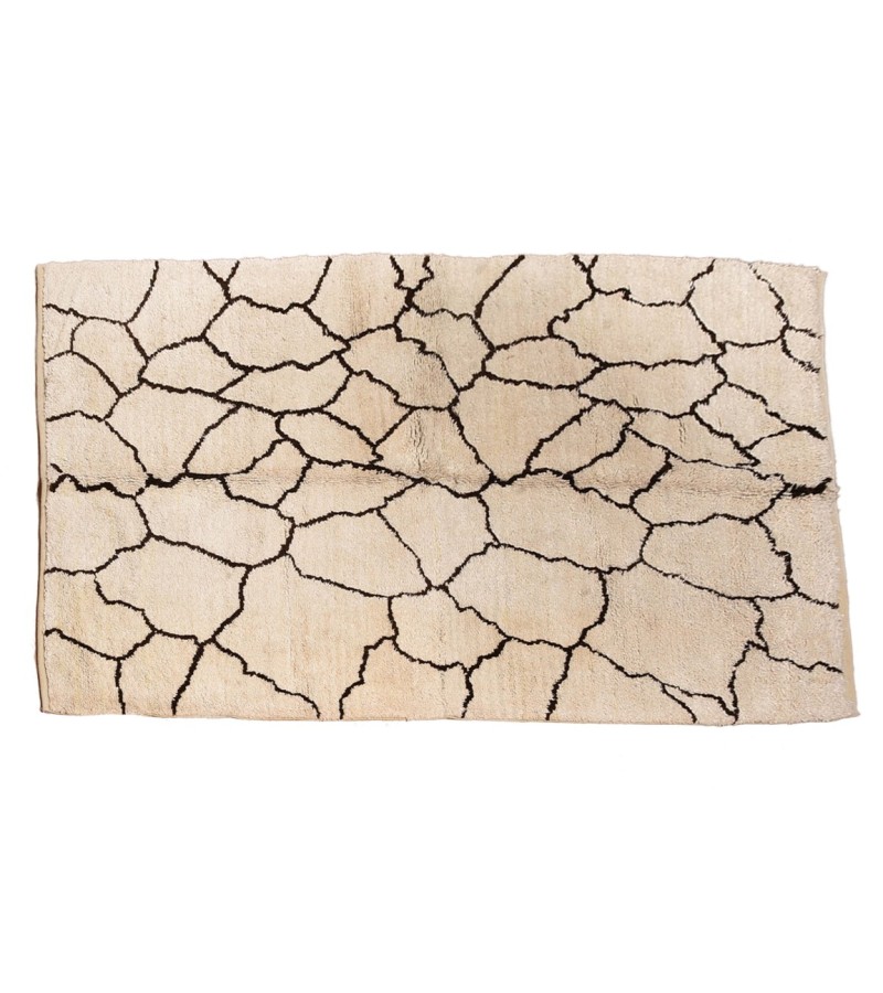 6X8 Feet . Modern Carpet, Turkish Shaggy Tulu rug ,handmade shaggy rug , Beige Colors , high Pile Designer rug