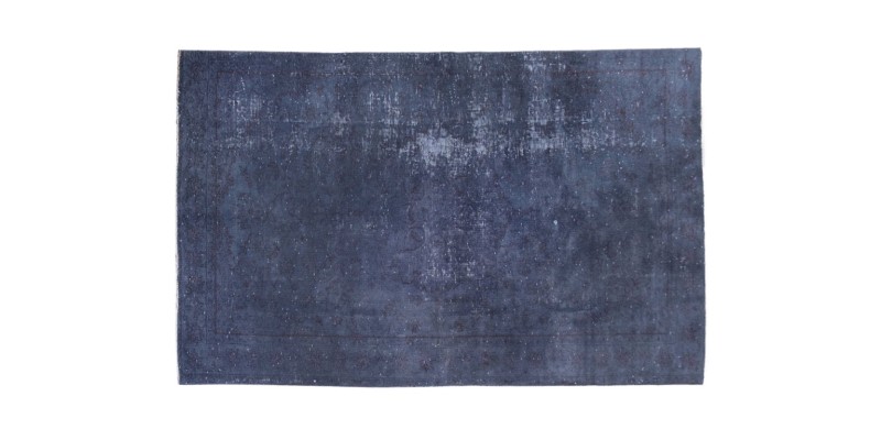 5 X 8 Feet Dark Blue Vintage Rug ,  Turkish Hand Knotted Rug , Luxury Living Room Rug , Antique Mid-Country Rug , No Repeair PErfect Condition