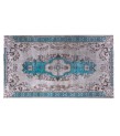 5x8 Feet . Turquoise Blue Color Rug   , Vintage Rug , Turkish Hand KNotted , Antique Luxury  , No Repeair PErfect Condition