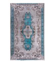 5x8 Feet . Turquoise Blue Color Rug   , Vintage Rug , Turkish Hand KNotted , Antique Luxury  , No Repeair PErfect Condition 