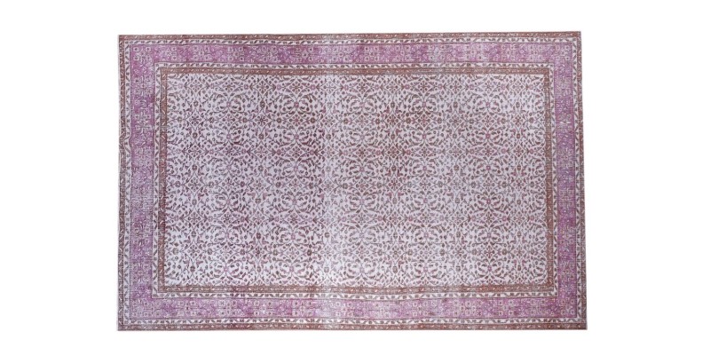 6x10 Feet . Brown Dance in Beige   Color Rug , Hand Knotted , Turkish Area Rug , Muted Living Room Rug , No Repeair perfect Condition