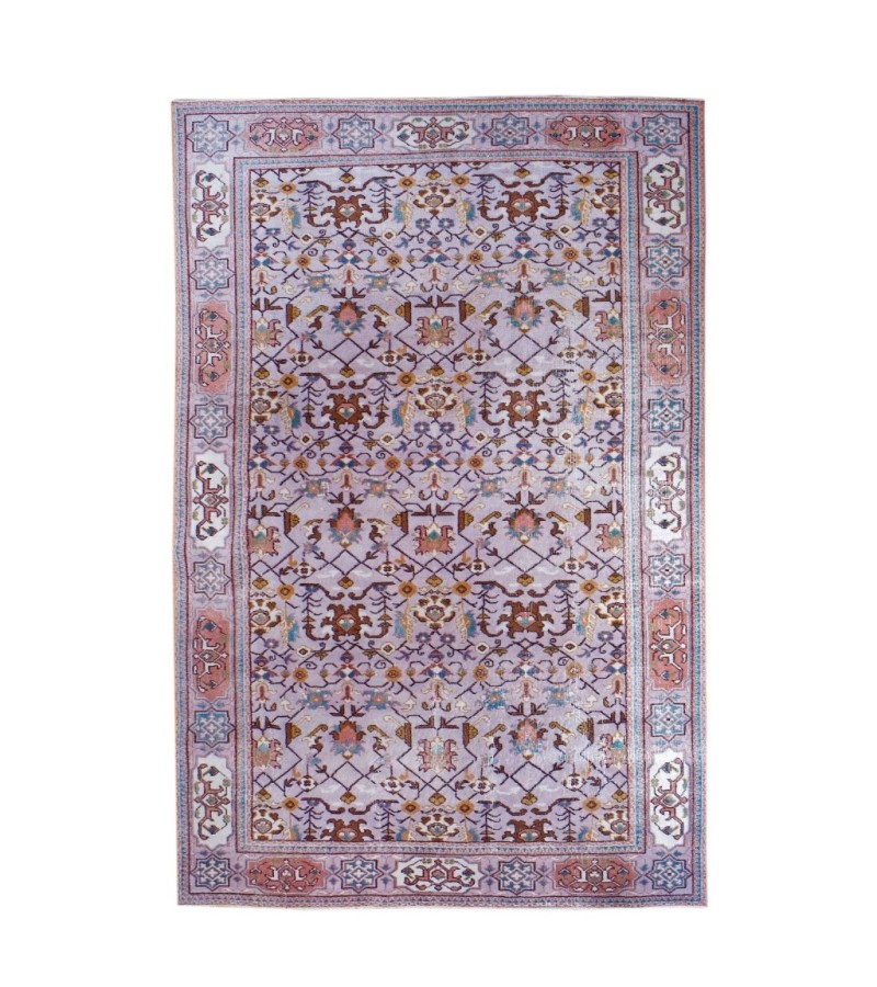6.7 X 10.2 Ft.. 200x310 cm  Multi Color Living Room Rug , Hand Knotted , Mid-Country Rug , Very good situation, Bedroom Rug 