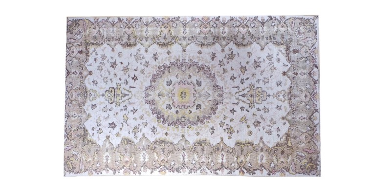 6x10 Feet . Turkish Area Rug , Madallion Rug ,Hand Knotted Mid-Country Rug , Antique Area Rug , Luxury Living Room Rug , No Repeair Perfect Condition