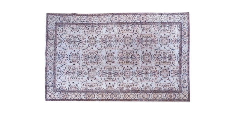 5X8 Feet . Natural Color Vintage Rug , Turkish Hand KNotted Rug , All over Flowers PAttern Rug , No Repeair PErfect Condition