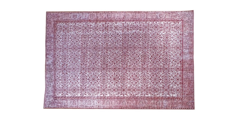 6.11 X 10 Ft.. 210x300 cm Pastel Colors Vintage Rug , Hand Knotted Mid-Country Rug , No Repeair Perfect Condition