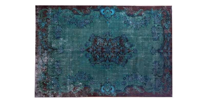 8x10 Feet. Turkish Hand Knotted Antique Rug , Two Colors Vitage Rug , Luxury Deco Rug , Madallion PAttern Rug