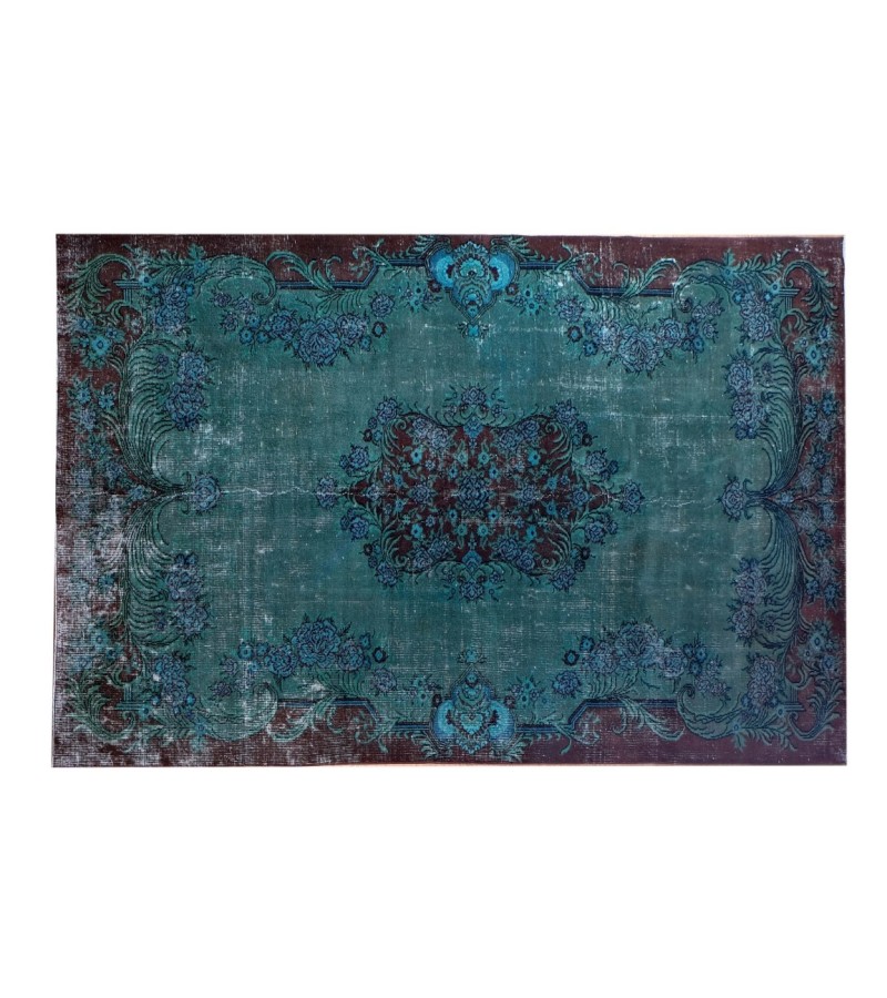 8x10 Feet. Turkish Hand Knotted Antique Rug , Two Colors Vitage Rug , Luxury Deco Rug , Madallion PAttern Rug