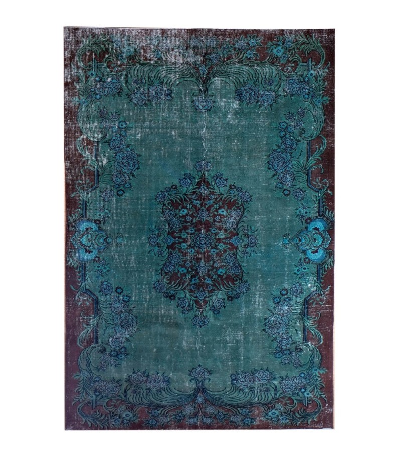 8x10 Feet. Turkish Hand Knotted Antique Rug , Two Colors Vitage Rug , Luxury Deco Rug , Madallion PAttern Rug