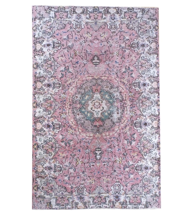 5x8 Feet . 158X244 Cm Turkish Hand KNotted Antique Rug , Rare Piece 1960 Since , Multi Color Rug , No Repeair PErfect Condition 