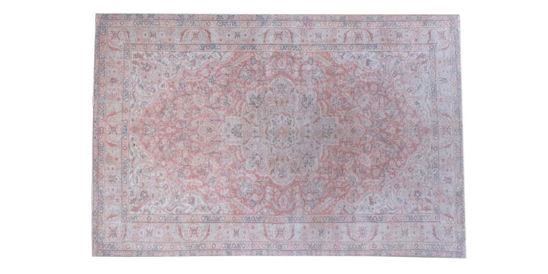 5X9 Feet .  Turkish Hand Knotted Rug , Madallion Detail Pattern Rug , Two Color Vintage Rug ,  Luxury Living Room Rug , No Repeair PErfect Condition 