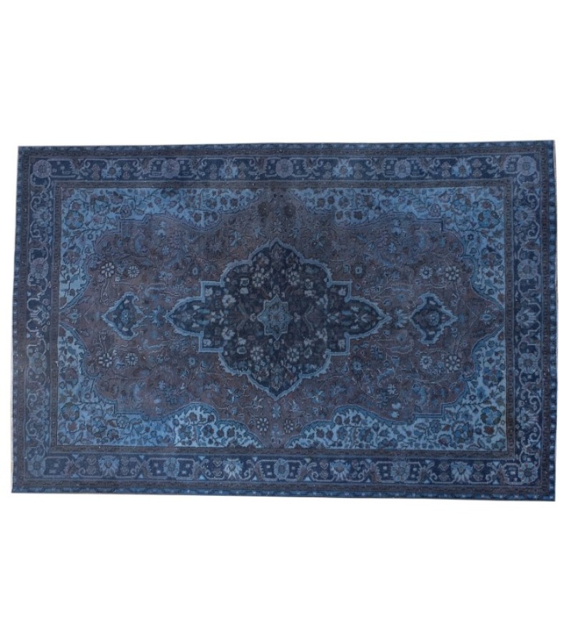 7X10 Feet , Blue Color Antique Rug , Turkish Area Rug , Muted Vintage Color Rug , No Repeair PErfect Condtion Rug