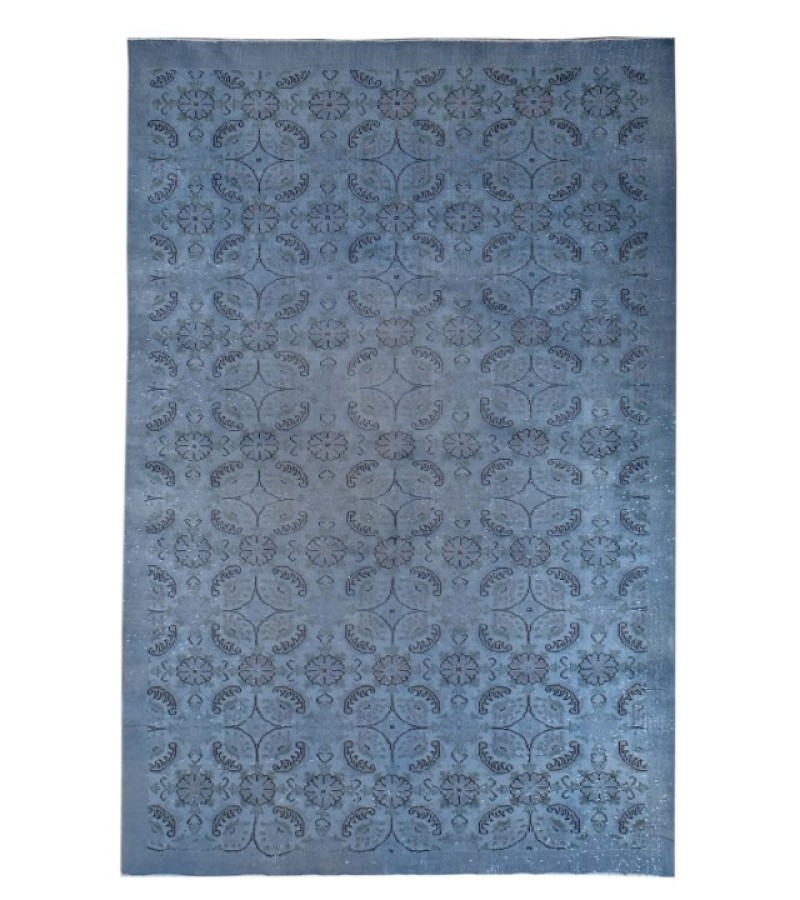 6x9 Gray Blue  Color Rug , Hand KNotted Turkish Rug , Living Room Antique Rug , Anatolian Rug , No Repeair Perfect Condition