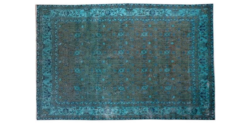 7 X 10 Feet . All over Flower Pattern Rug , Turkish Hand Knotted Living Room Rug , Border Pattern Oushak Rug , No Repeair PErfect Condition
