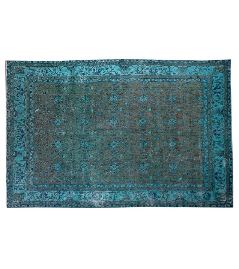 7 X 10 Feet . All over Flower Pattern Rug , Turkish Hand Knotted Living Room Rug , Border Pattern Oushak Rug , No Repeair PErfect Condition