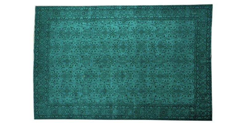 6x10 Feet . Hand Knotted Mid-Country Rug , Antique Area Rug , Turquoise Color  Rug , No Repeair Perfect Condition