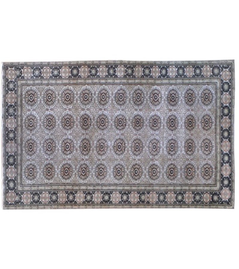 4.9 x 7 Feet..  145 x 215 cm Buhara Pattern Rug , Antique Muted Color Vintage Rug , No Repeair Perfect Condition Rug 