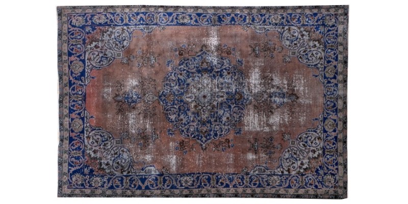 6.7 X 9.3 Ft.. 200x280 cm  Two  Color Living Room Rug , Hand Knotted , Mid-Country Rug , Very good situation, No Repeair Perfect Condtion