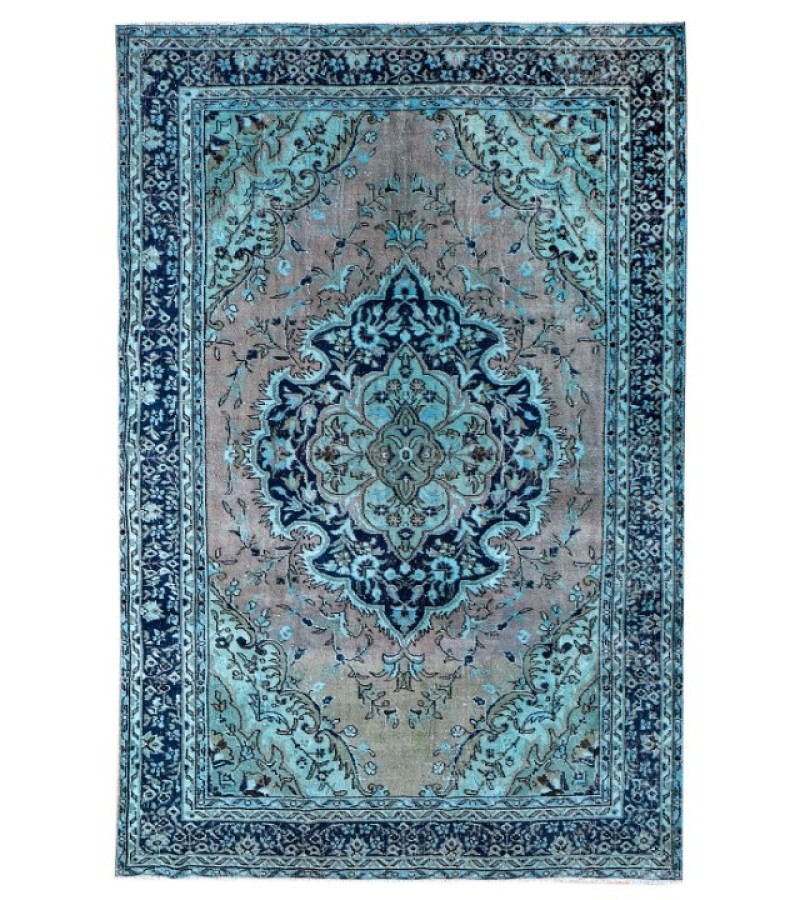 6.5 X 9.2 Ft.. 196x277 cm Two   Color Rug , Madallion PAttern Rug   , Hand Knotted Antique Rug , Decoration Rug , Turkish Area Rug
